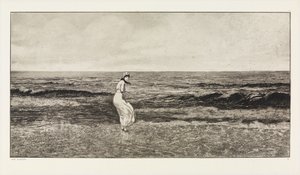 Junto ao mar (Intermezzi, opus IV, folha 2) de Max Klinger