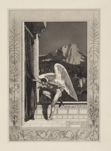 Amor chegando (Amor e Psique, Opus V, prancha 12) de Max Klinger