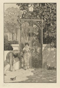 No Portão Am Thor, 1887. de Max Klinger