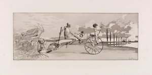Cupido, Morte e Além do Amor, Tod und Jenseits placa XII de Intermezzos..., 1881. de Max Klinger