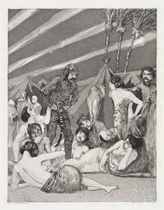 O Acampamento (Tenda, Opus XIV, 1.ª Parte, n.º 5) de Max Klinger