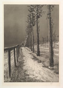 A estrada, da série Quatro paisagens de Max Klinger