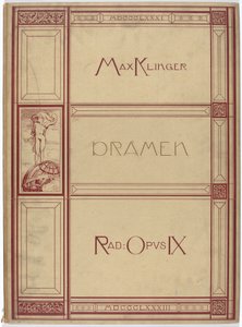 Dramas: motivos VI em folhas X. Água-forte Opus IX de Max Klinger