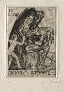 Ex Libris Dr. Kuno Waehmer de Max Klinger