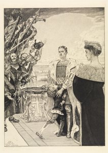 «O Soberano» (Sobre a Morte, Segunda Parte, Opus XI, folha 2) de Max Klinger