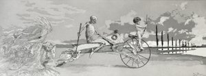 Love, Death and Beyond, 1881, prato XII de &39;Intermezzi (gravura, drypoint e aquatinta) de Max Klinger