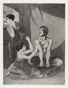 A Rapariga e o Arqueiro (Tenda, Opus XIV, 1.ª Parte, n.º 9) de Max Klinger