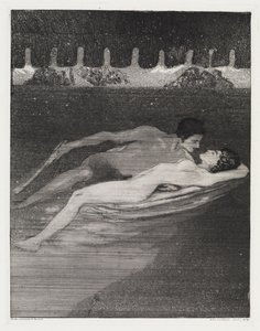 Noite (Tenda, Opus XIV, 1.ª Parte, n.º 12) de Max Klinger