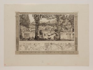 Narciso e Echo I de Max Klinger