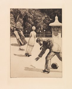 Opus VI, da Paráfrase sobre a descoberta de uma luva, 1881. de Max Klinger