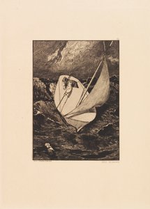 Opus VI, da Paráfrase sobre a descoberta de uma luva, 1881. de Max Klinger