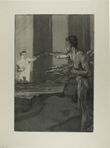 Filósofo, placa três de Uma Morte, Parte II de Max Klinger