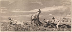 Centauro perseguido de Max Klinger