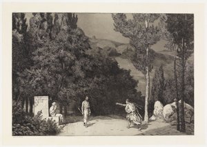 Píramo e Tisbe III (Salvamentos de vítimas ovidianas, opus II, prancha 4)