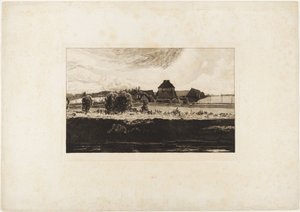 Tarde de verão (Quatro paisagens, opus VII, prancha 4) de Max Klinger