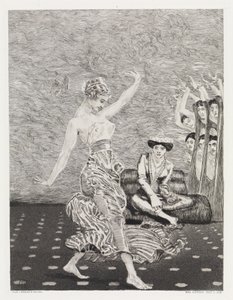 Dança (Tenda, Opus XIV, 2.ª Parte, n.º 27) de Max Klinger