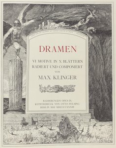 Folha de rosto de Max Klinger
