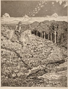 Caminho de sonho, prancha 35 de Max Klinger