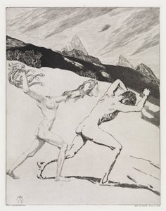 Expulsão (Tenda, Opus XIV, 2.ª Parte, n.º 45) de Max Klinger