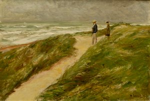 Na duna perto de Katwijk de Max Liebermann