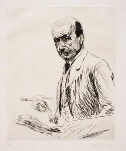 Autorretrato com paleta de Max Liebermann