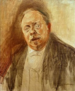 Estudo de retratos Barão Alfred von Berger de Max Liebermann