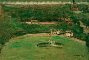 Vista do estúdio do artista na Königsplatz de Max Liebermann