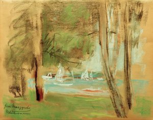 Barcos no Wannsee de Max Liebermann