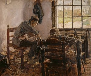 Oficina de sapateiro de Max Liebermann