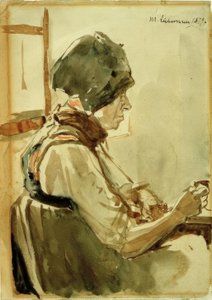 Dachauerin de Max Liebermann