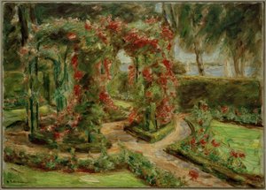O jardim de rosas em Wannsee de Max Liebermann