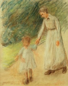 Neta com babá de Max Liebermann