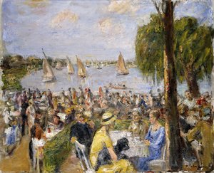 Café do jardim pelo Wannsee; Café do jardim em Wannsee, de Max Liebermann