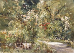 Jardim pelo Wansee; Wanseegarten, c.1928-39 de Max Liebermann