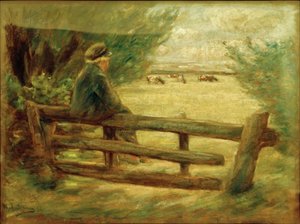Menino com vacas de Max Liebermann
