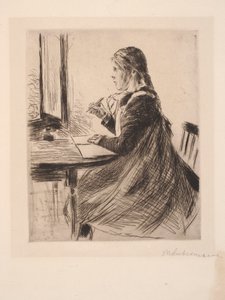 Retrato infantil, retrato de Marie, a filhinha do conselheiro privado Bode de Max Liebermann