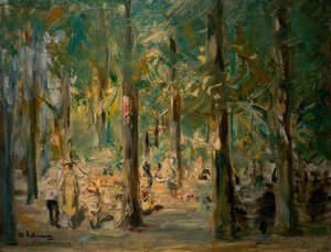 Parque infantil no Tiergarten de Max Liebermann
