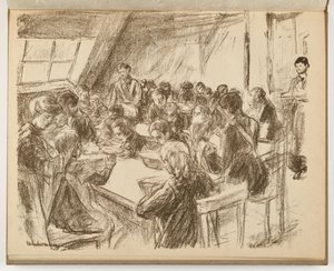 Cozinha popular infantil (ilustração de: Arte e artistas XIII, 6) de Max Liebermann