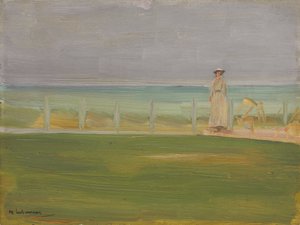 Senhora na praia, 1901 de Max Liebermann