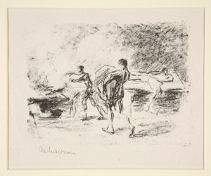 Queima de cadáveres, para Bassompierre de Goethe (cena de cremação) de Max Liebermann