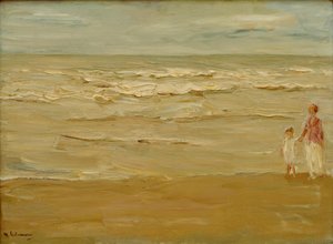 Imagem do mar - praia e lago de Max Liebermann