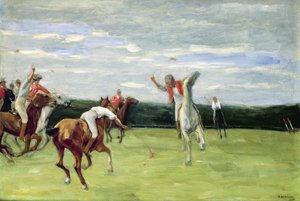 Jogador de polo em Jenischpark, Hamburgo, 1903