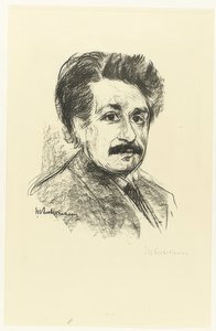Retrato de Albert Einstein. 1925 de Max Liebermann