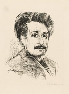 Retrato de Albert Einstein de Max Liebermann