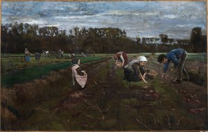 Colheita de batatas de Max Liebermann