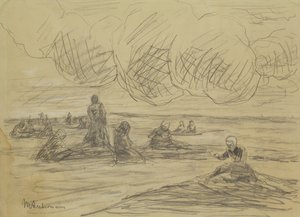 Reparando as redes, 1894 de Max Liebermann