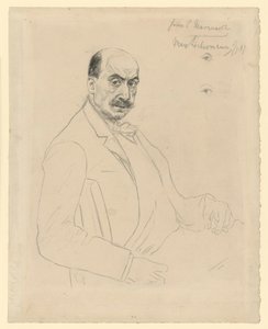 Autorretrato (estudo intermédio durante o trabalho na gravura Schiefler 60) de Max Liebermann