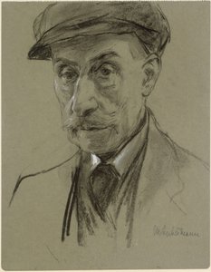 Autorretrato com boné de Max Liebermann