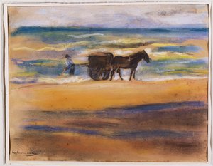 Buscadores de conchas na praia de Max Liebermann