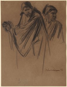 Estudos para São Paulo a caminho de Damasco, 1896. de Max Liebermann